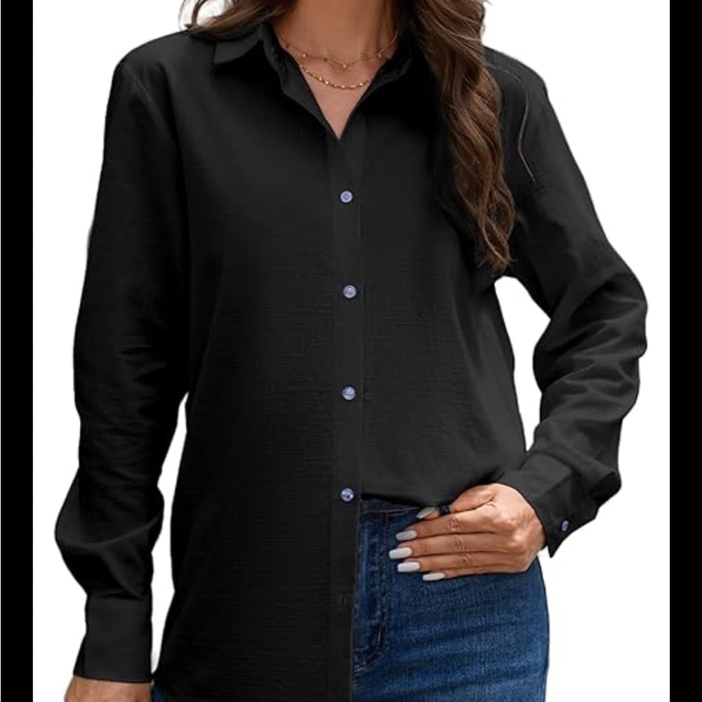 Chaps no iron button up blouse SZ 1X